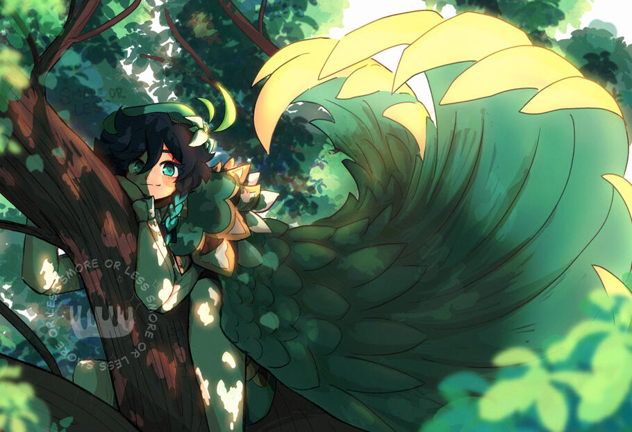 Venti Illustration - Fan work Venti Illustration - Fan work